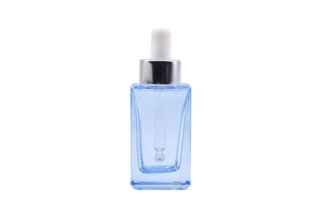 Matte Blue Glass Dropper Bottle