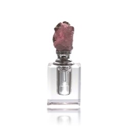 Perfume Bottle with Stone Cap