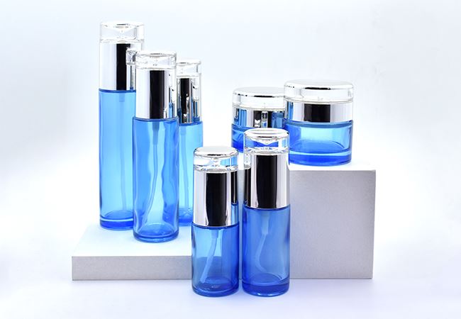 Blue Lotion Bottle