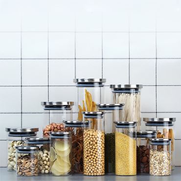Glass Jar with Metal Lid