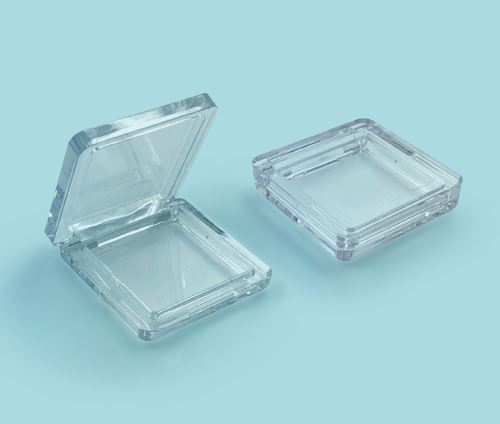 Square Clear Pressed Powder Compact Baoyu 1115