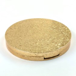 Sleek Cosmetic Compact Finished with Ice Flower Metallization