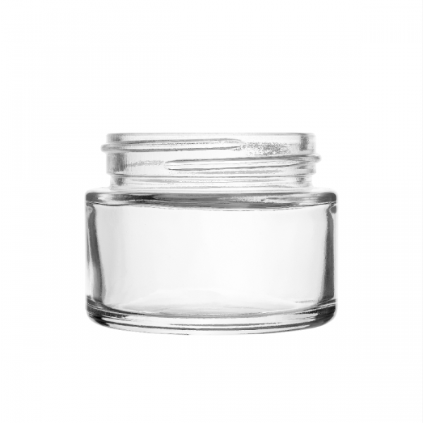 2oz CLEAR Glass Extra-Wide, Straight Sided, Wide Mouth Jar