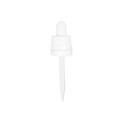 1 oz White Child Resistant with Tamper Evident Seal Graduated Glass Dropper (18-400)