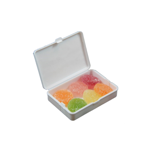 White Food Grade Cannabis Container- Child Resistant