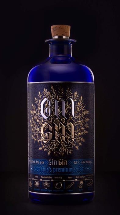 Gin Self-Adhesive ALU Label with Definite Embossing 