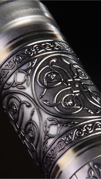 Silver Label on Bottle Neck 