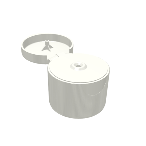 Plastic flip cap