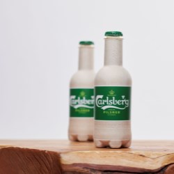 Carlsberg trials Paboco fibre bottle