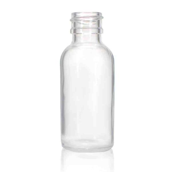 1 oz Square Bead Glass Bottle With 20-400 Neck Finish