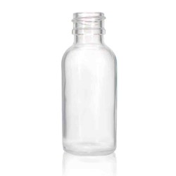 1 oz Square Bead Glass Bottle With 20-400 Neck Finish