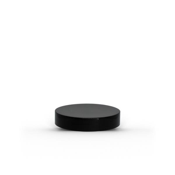 Black 43-400 PP Smooth Skirt Lid with Foam Liner