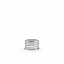 24-410 Silver Aluminum Screw Top Cap