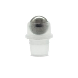 Natural Color PP Holder with Steel Roller Ball for 10 ml Glass Roll-On Bottle
