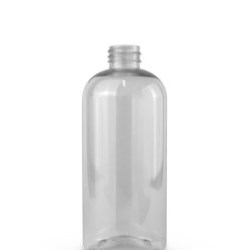 16 oz PET Clear Boston Round Bottle with 28-410 Neck Finish