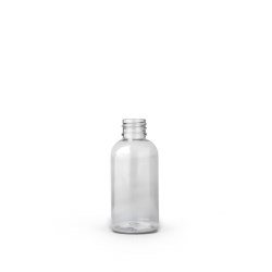 2 oz PET Plastic Boston Round Bottle