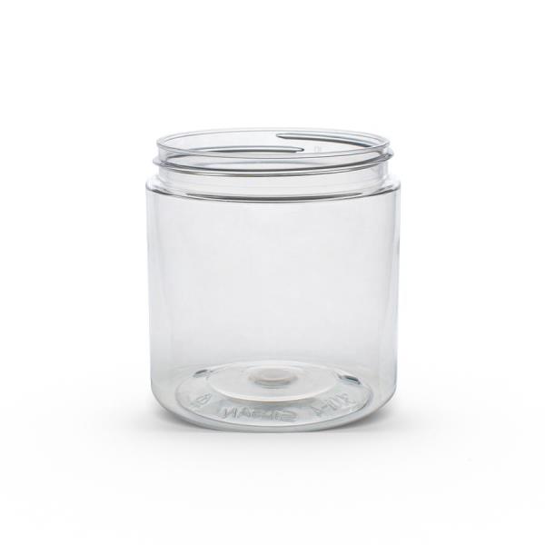 8 oz Clear PET Straight Sided Jar 70-400 Neck Finish