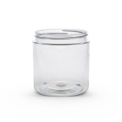 8 oz Clear PET Straight Sided Jar 70-400 Neck Finish