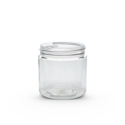 4 oz Clear PET Straight Sided Jar 58-400 Neck Finish