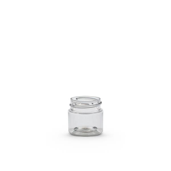 0.5 oz Clear PET Straight Sided Jar 33-400 Neck Finish
