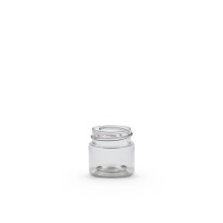0.5 oz Clear PET Straight Sided Jar 33-400 Neck Finish