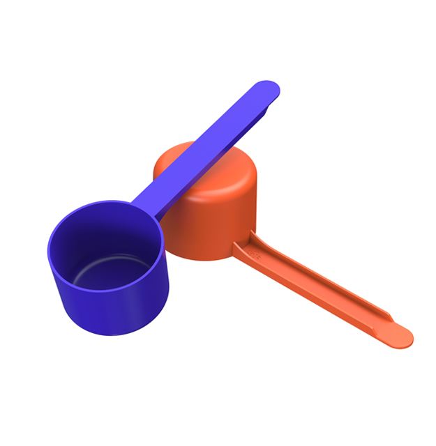 50cc Straight Walled Scoop Long 3.5 inch Handle