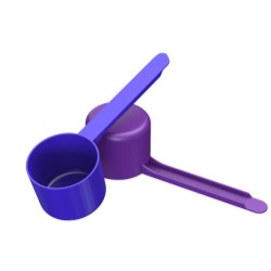 53cc Straight Walled Scoop Long 3.5 inch Handle