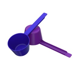 60cc Taper Walled Scoop Long 3.5 inch Handle