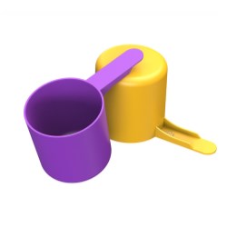 67cc Straight Walled Scoop Short 1.5 inch Handle