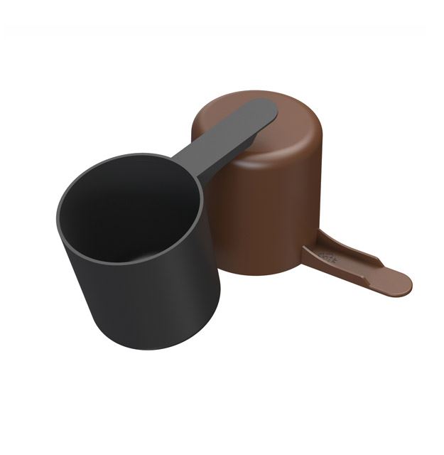 70cc Straight Walled Scoop Short 1.5 inch Handle