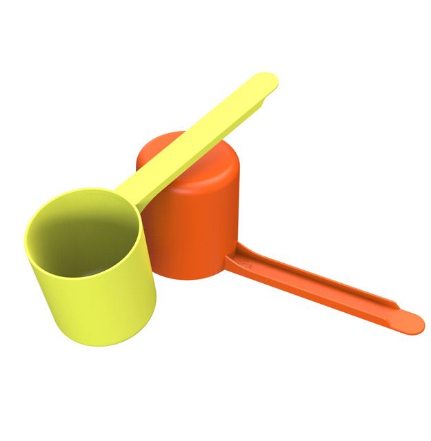 72cc Straight Walled Scoop Long 3.5 inch Handle