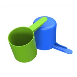 73cc Straight Walled Scoop Short 1.5 inch Handle