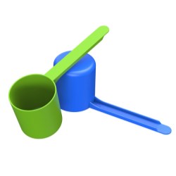 73cc Straight Walled Scoop Long 3.5 inch Handle