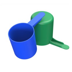 77cc Straight Walled Scoop Short 1.5 inch Handle