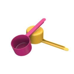 78.6cc Straight Walled Scoop Long 3.5 inch Handle