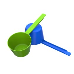 90cc Taper Walled Scoop Long 3.5 inch Handle