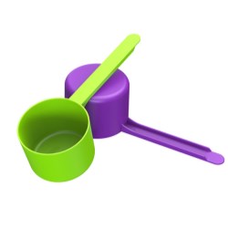 90cc Straight Walled Scoop Long 3.5 inch Handle