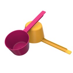 94cc Taper Walled Scoop Long 3.5 inch Handle