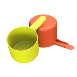 94cc Straight Walled Scoop Short 1.5 inch Handle