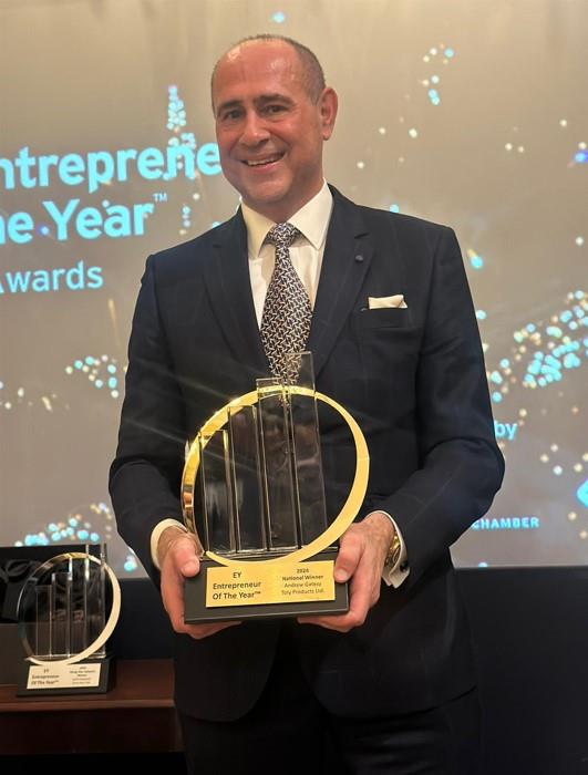 Toly CEO Andy Gatesy Wins EY Entrepreneur of the Year