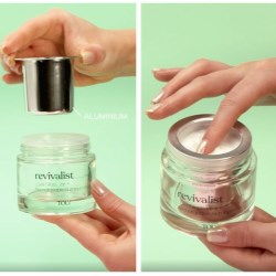 Revivalist Jar: Premium Glass Jar With Sleek Aluminum Inner Pod