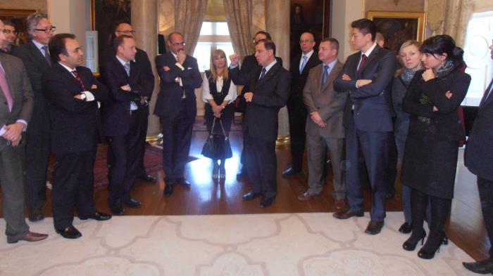 The President of Malta hosts the Sales Team