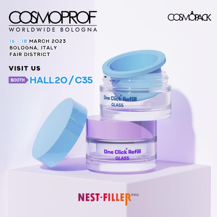 NEST-FILLER PKG Showcases OCR Glass at Cosmoprof Bologna