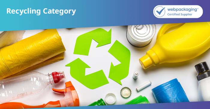 Webpackagings Recycling category: For a sustainable packaging world