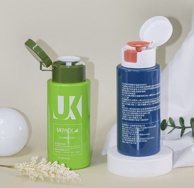 Pressing the Bottle: Press Bottle for Make Up Removers, Toners and Cleansers