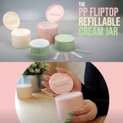 The PP Refillable Flip Top Jar