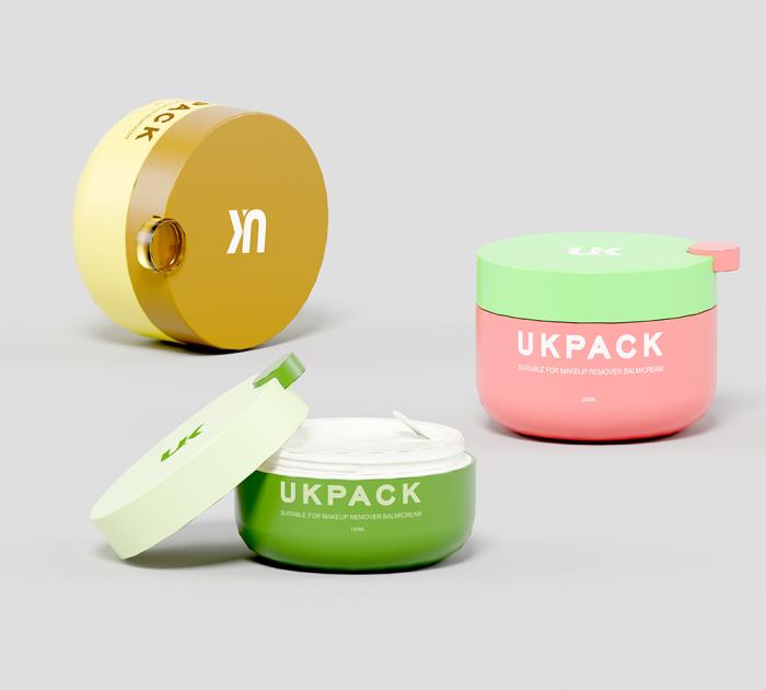 PP Macaron Jars for viscous make-up removing creams and balms