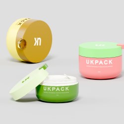 PP Macaron Jars for viscous make-up removing creams and balms