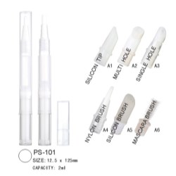 Makeup pen with multiple applicator options