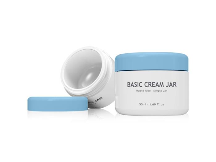 Basic Cream Jar Rd - 50
